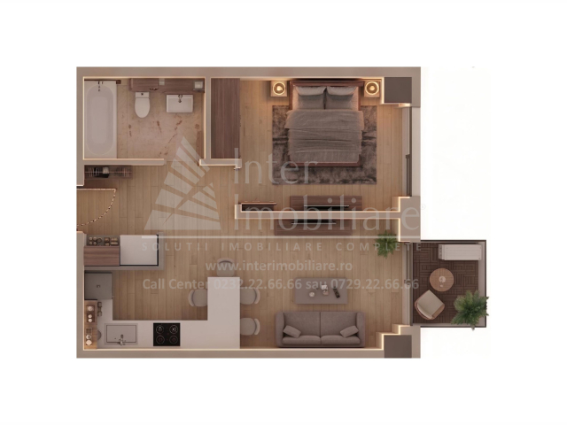 Tatarasi apartament nou  43 mp, 2 camere,  open-space, de vanzare,  (Supermarket Lidl-Aurel Vlaicu) 163539