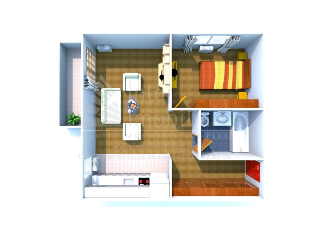 Apartament nou de vanzare, 2 camere,  decomandat,  57 mp, Visani,  (Profi Visan) 159170