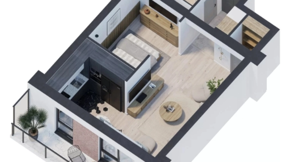 Oferta Galata apartament nou 47 mp, 1 camera, decomandat, de vanzare,  Platoul Galata- Bloc finalizat imagine 2