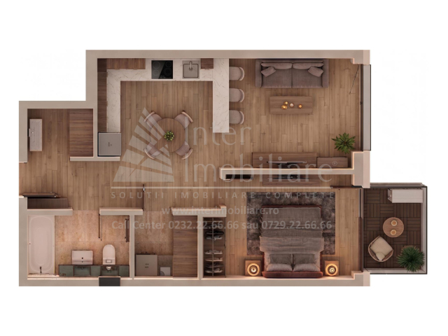 De vanzare apartament nou, 2 camere,  open-space,  52 mp, Tatarasi,  (Supermarket Lidl-Aurel Vlaicu) 163542