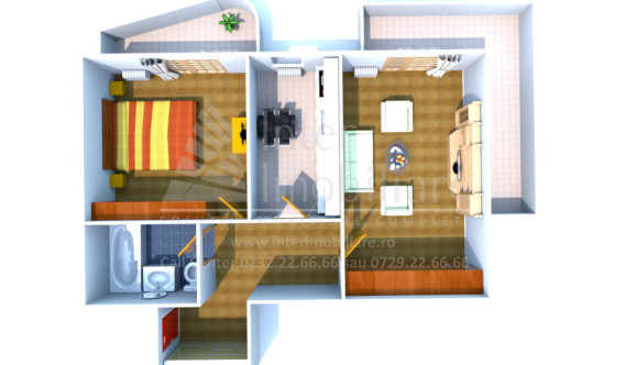 2 camere,  decomandat ,  74 mp , de vanzare apartament-nou in zona Alexandru cel Bun,  (Arcadia)