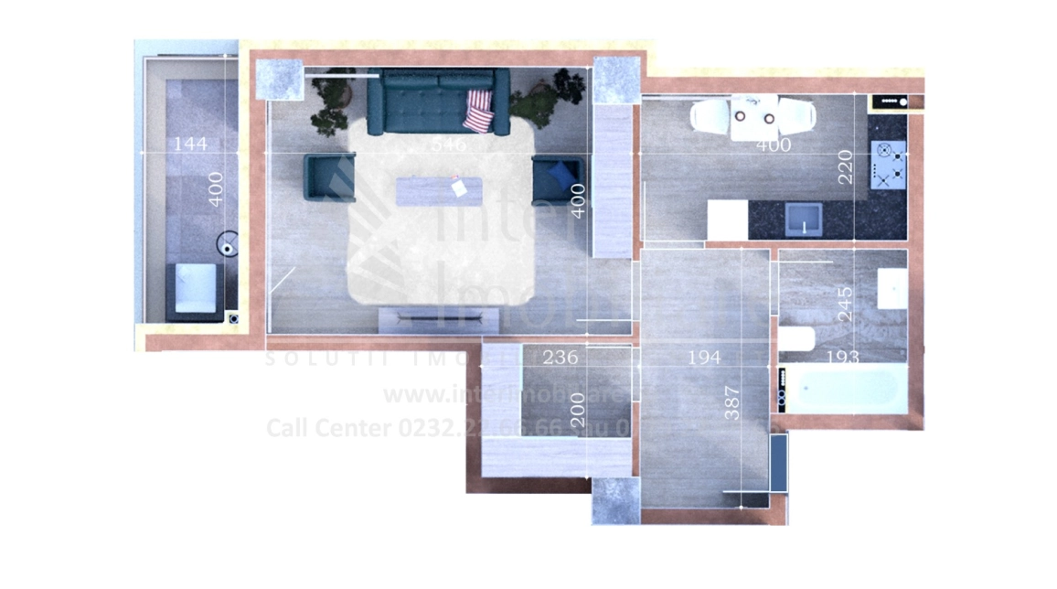 Oferta 1 camera, decomandat, 51 mp, de vanzare apartament nou in zona Copou,  Aleea Sadoveanu imagine 1