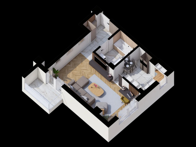 1 camera,  decomandat,  41 mp, de vanzare apartament nou in zona CUG,  (Al. T. Neculai) 158333