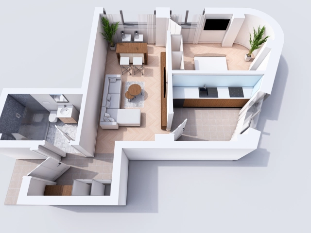Apartament 2 camere - Visani
