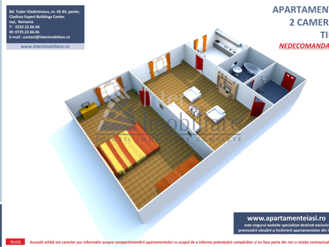 2 camere,  nedecomandat,  30 mp, de vanzare apartament in zona Podu Ros,  (Salubris) 162773