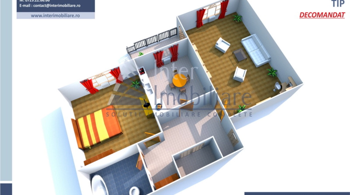 Oferta 2 camere, decomandat, 56 mp, de vanzare apartament in zona Frumoasa,  Diminetii imagine 1