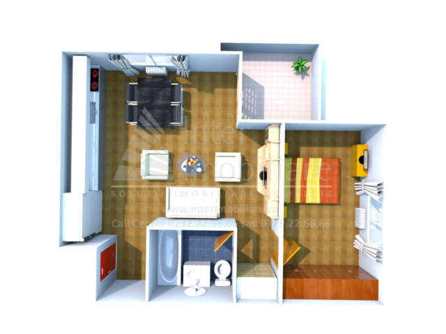 2 camere,  open-space,  57 mp, de vanzare apartament nou in zona Podul de Fier,  (CA Roseti) 159183