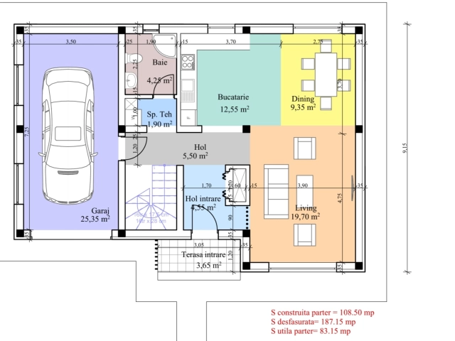 Apartament 4 camere - Valea Adanca