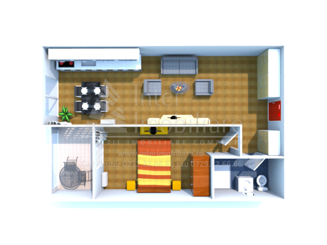 Mamaia Nord apartament nou  65 mp, 2 camere,  open-space, de vanzare,   161784