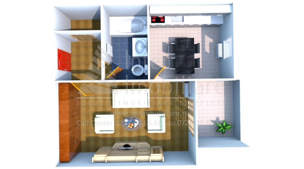 Oferta 1 camera, decomandat, 42 mp, de vanzare apartament nou in zona Nicolina,  Pizza Nico imagine 2