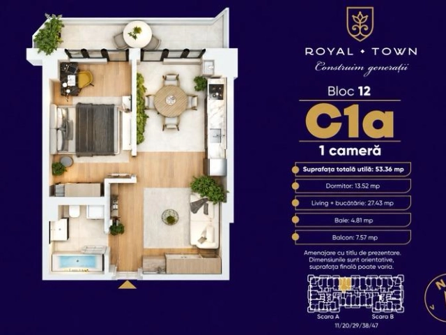 Apartament 1 camere - Copou
