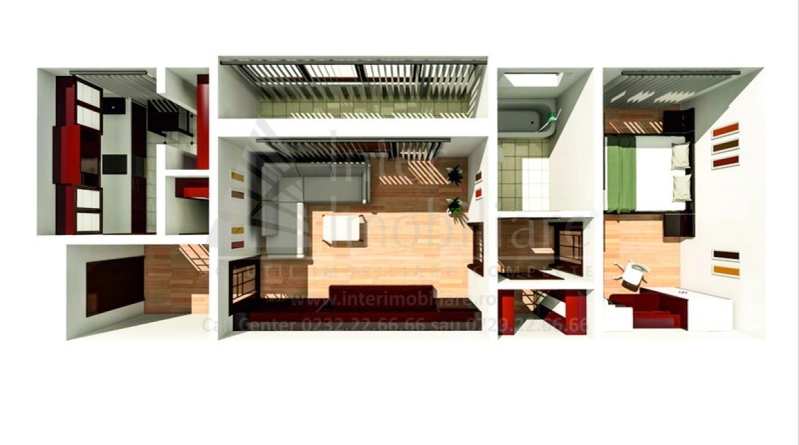 Oferta Apartament de vanzare, 2 camere, semidecomandat, 51 mp, Podu Ros,  POD Cantemir imagine 1