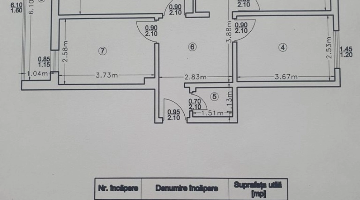 Oferta Apartament de vanzare, 3 camere, decomandat, 71 mp, Galata,  Lidl imagine 1