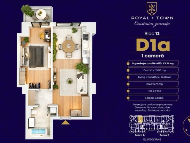 Apartament 1 camere - Copou