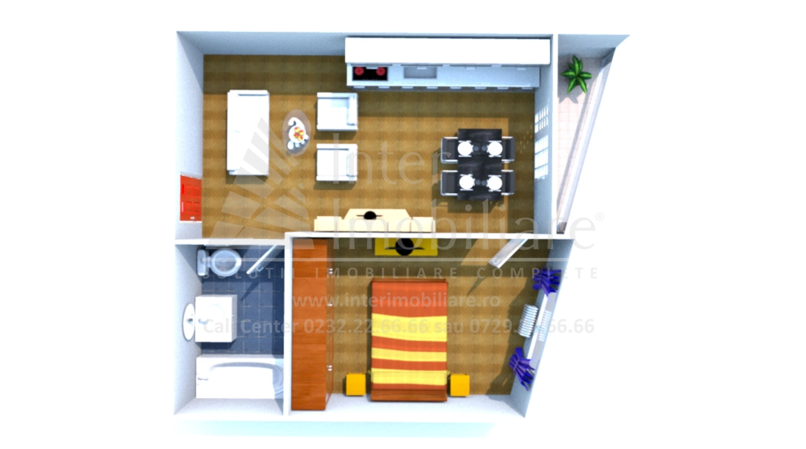 Oferta Apartament nou, 1 camera studio dublu open-space si dormitor, 47 mp, Tomis Nord, de vanzare imagine 1