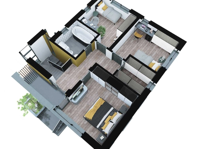 Apartament 4 camere - Bucium