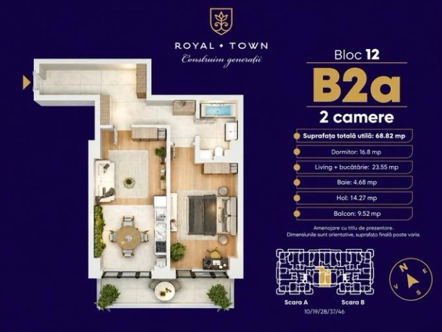 Apartament 2 camere - Copou