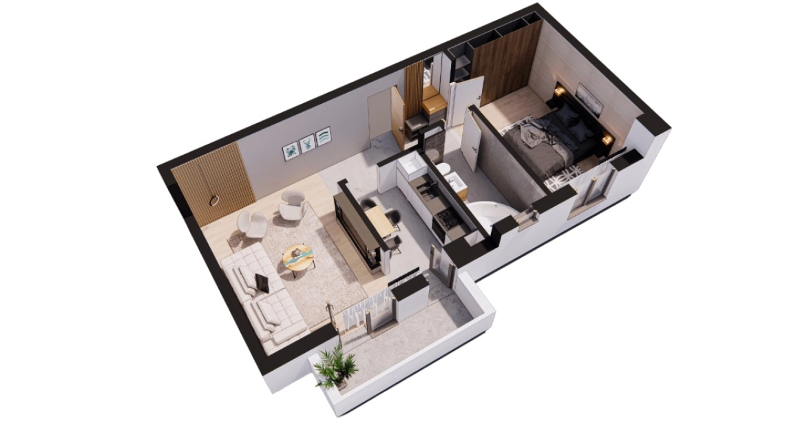 Oferta Apartament nou de vanzare, 2 camere, decomandat, 49 mp, Rediu,  Kaufland imagine 7