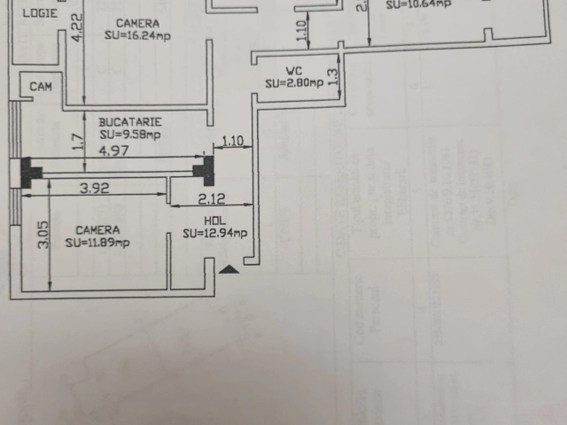 Apartament 3 camere - Centru