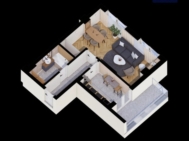 De vanzare apartament nou, 1 camera,  decomandat,  44 mp, CUG,  (Al. T. Neculai) 158337