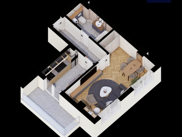 De vanzare apartament nou, 1 camera,  decomandat,  44 mp, CUG,  (Al. T. Neculai) 158337