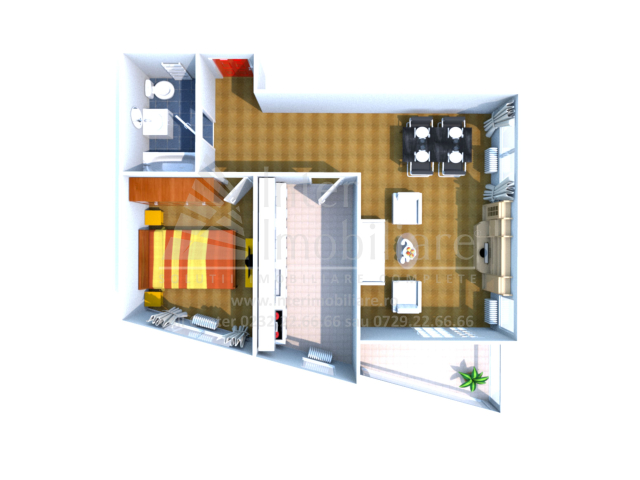 Tomis Nord apartament nou  75 mp, 2 camere,  decomandat, de vanzare,   161594