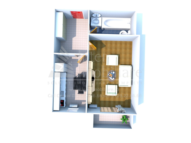 Apartament, 1 camera  decomandat,  43 mp, Galata, de vanzare,  (Platou Galata) 162351