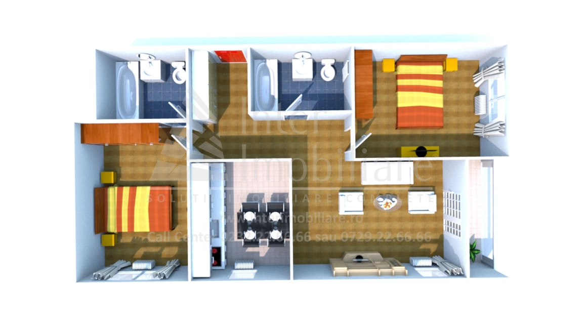 Oferta Apartament nou, 3 camere decomandat, 79 mp, Tomis Nord, de vanzare imagine 1